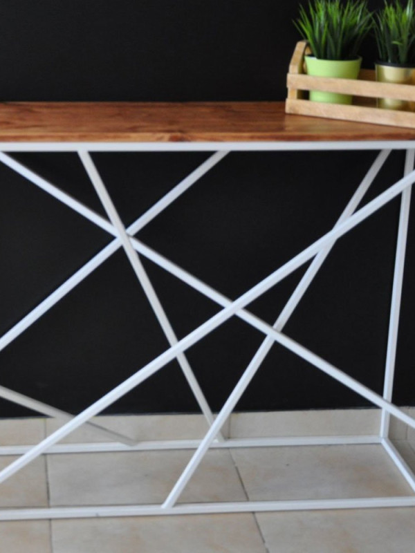 Стол консольный в стиле лофт GES-370 купить Стол консольный в стиле лофт GES-370